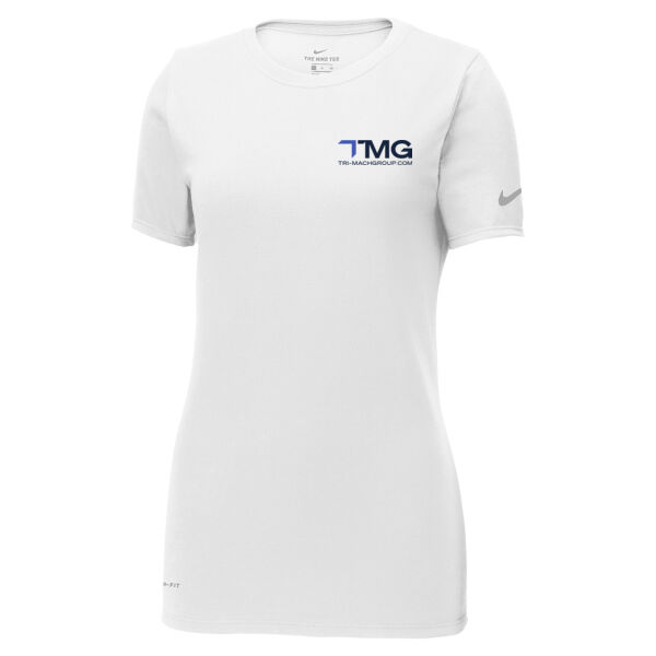 NIKE Ladies Dri-FIT Scoop Neck T-Shirt Thumbnail