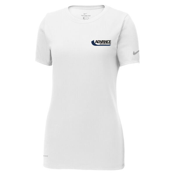 NIKE Ladies Dri-FIT Scoop Neck T-Shirt Thumbnail