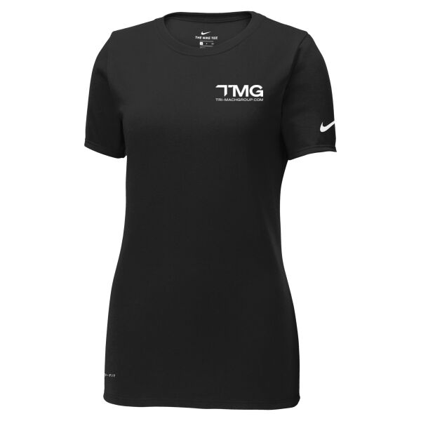 NIKE Ladies Dri-FIT Scoop Neck T-Shirt Thumbnail