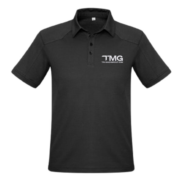 Embroidered Men's Profile Short Sleeve Polo Thumbnail