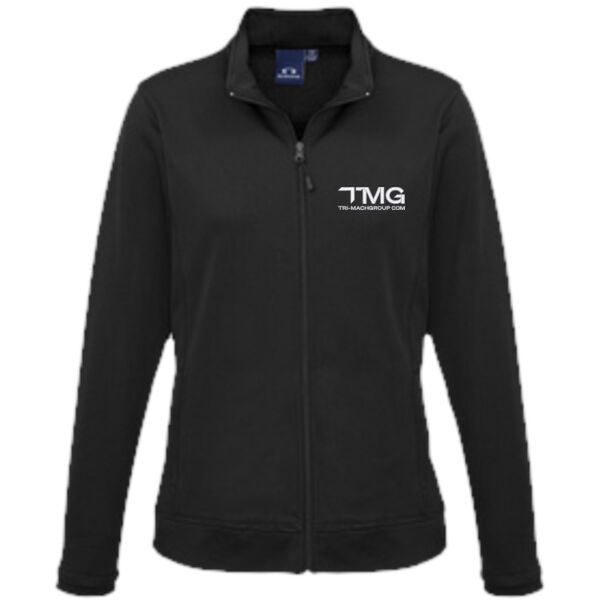 Embroidered Ladies Polyester Sports Fleece Hype Jacket Thumbnail