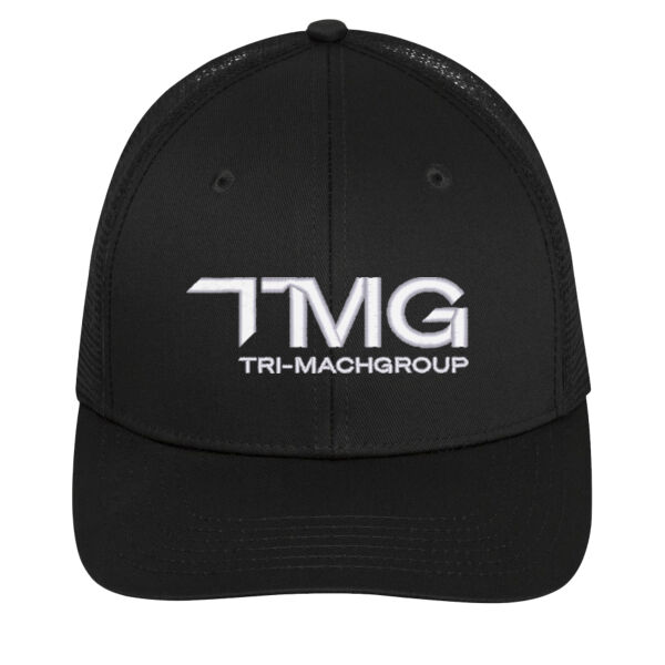 Embroidered Cotton Twill Snap Trucker Cap Thumbnail