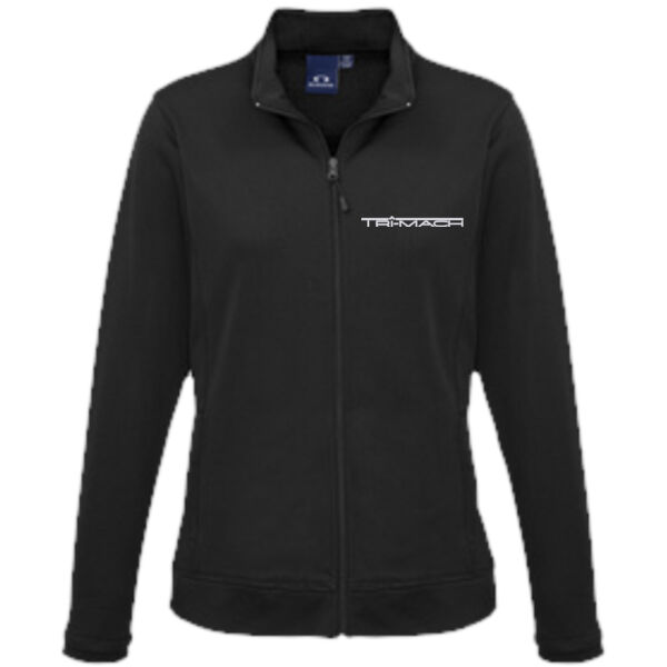 Embroidered Ladies Polyester Sports Fleece Hype Jacket Thumbnail