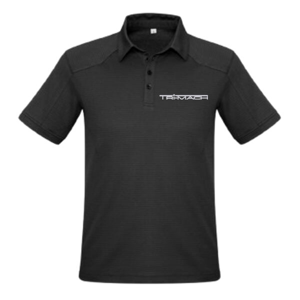 Embroidered Men's Profile Short Sleeve Polo Thumbnail