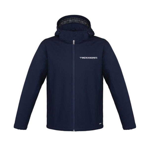 Embroidered Mens Insulated Softshell Jacket Detachable Hood Thumbnail