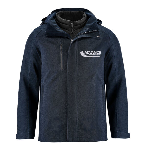 Embroidered Mens Region 3-in-1 Jacket with Fleece Liner (Rain coat) Thumbnail