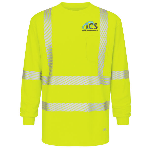 Embroidered Polyester Hi Vis Long sleeve Tee Thumbnail