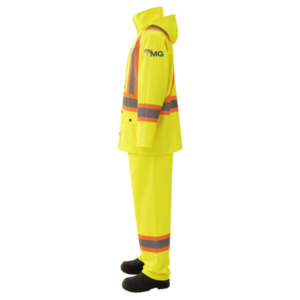Embroidered CSA 3 Piece Hi Vis Rain Suit Thumbnail