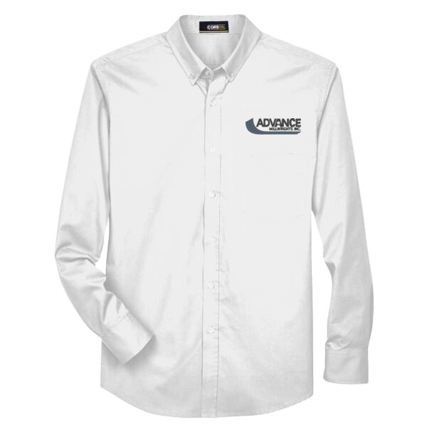 Embroidered Men's Operate Twill Dress Shirt Thumbnail