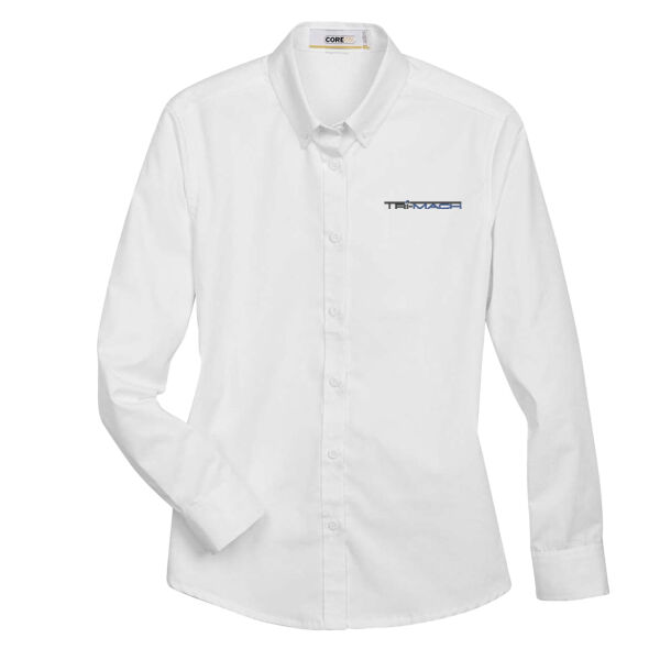 Embroidered Women's Operate Twill Shirt (Slim Fit) Thumbnail