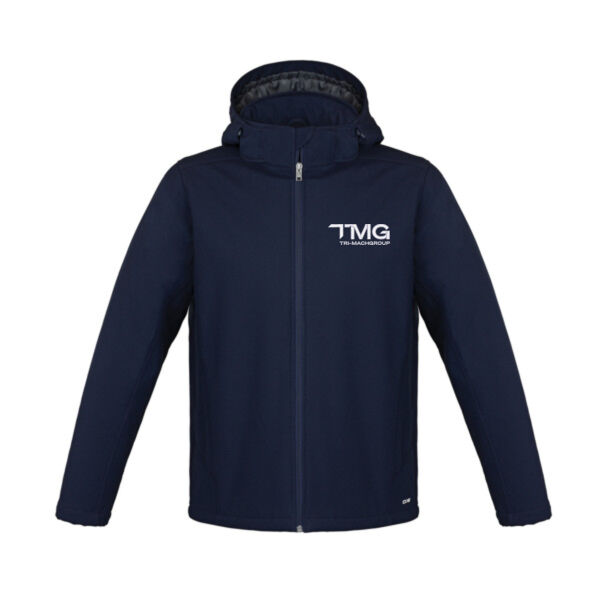 Embroidered Mens Insulated Softshell Jacket Detachable Hood Thumbnail